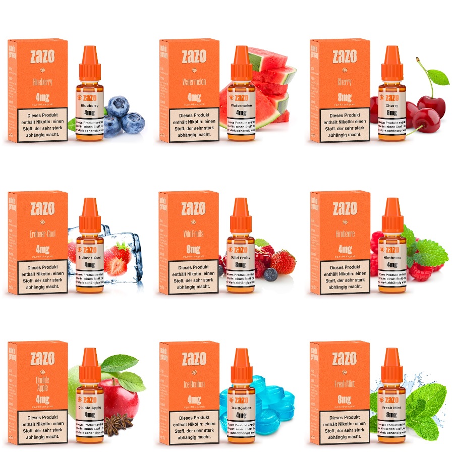 ZAZO E-Zigaretten E-Liquid 10ml
